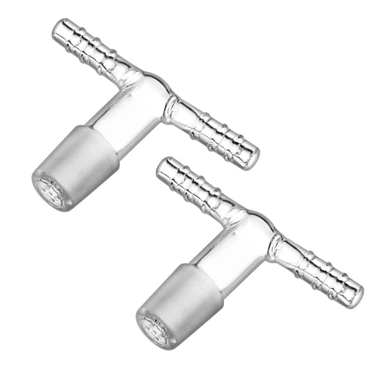 Szklany adapter kolankowy Dual-Whip z wbudowanym szklanym sitkiem do Arizer XQ2 i Extreme Q, Zestaw 2 szt.