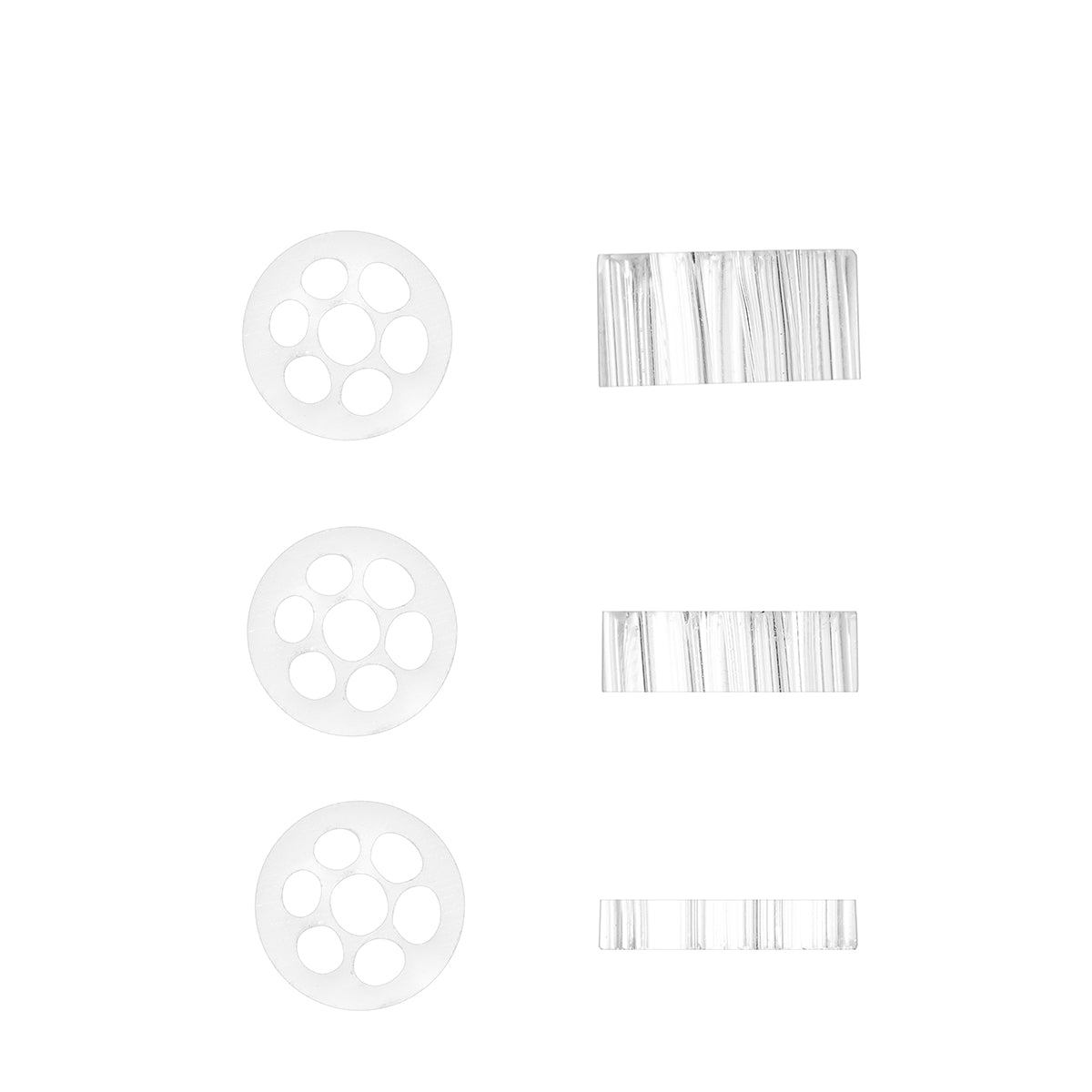 Zestaw tylnego dystansera do szklanej rurki do XMax V3 Pro i XLux Roffu, 2 mm, 3 mm, 5 mm, Zestaw 3 szt.