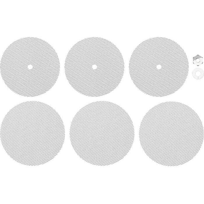 Zest standardowego sitka do Volcano Easy Valve Aroma Diffuser, zestaw zapasowych sitek (3 górne, 3 dolne sitka, 1 nakrętka i 1 podkładka) - standardowa siatka