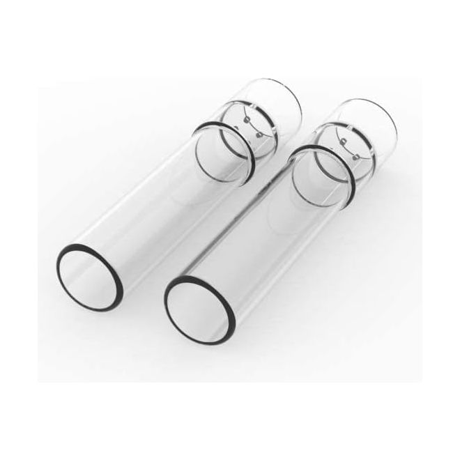 The Classic Short Glass Mouthpiece (70mm, Pack of 2) for Arizer Solo 3 and Air Max
