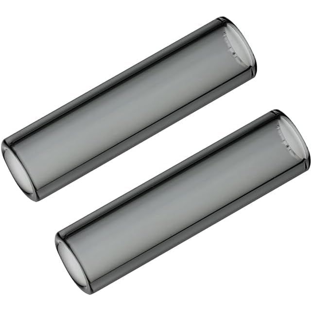 Krótkie szklane ustniki do POTV LOBO i ONE - zestaw 2 prostych, częściowo czarnych akcesoriów do waporyzatora (45 mm)